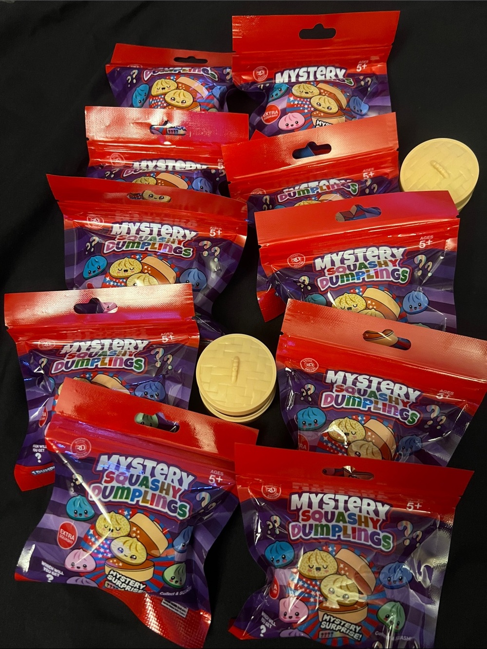 10 Mystery Squashy Dumplings - Blind Bag Party Favors (tiny extra squashy)